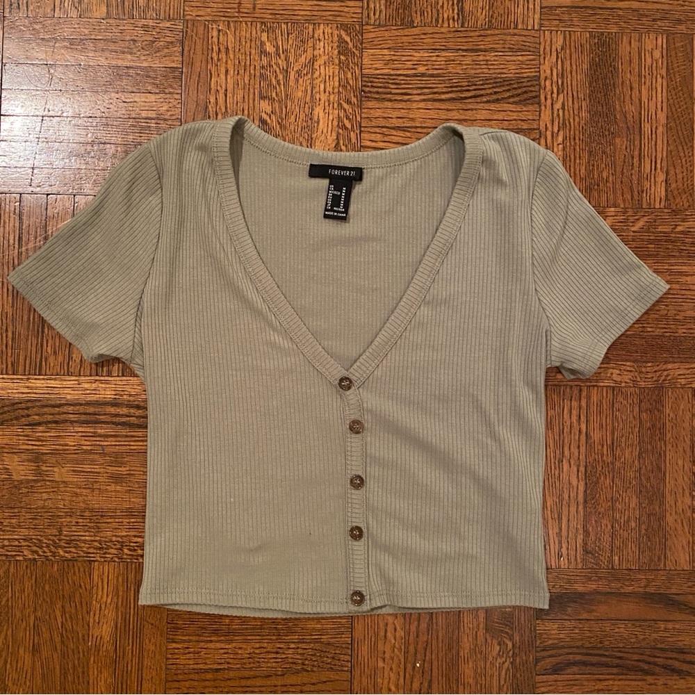 Forever 21 Button Front Tee